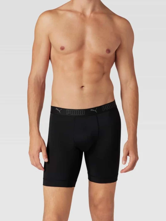 Zdjęcie produktu Bokserki z elastycznym pasem z logo w 2‑pakiecie model 'Sport' Puma Czarny