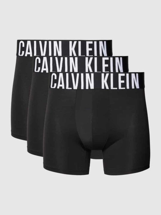 Zdjęcie produktu Bokserki z elastycznym paskiem z logo w zestawie 3 szt. Calvin Klein Czarny