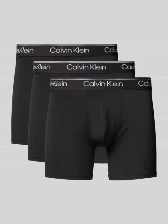 Zdjęcie produktu Bokserki z elastycznym paskiem z logo w zestawie 3 szt. Calvin Klein Czarny
