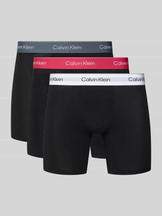 Zdjęcie produktu Bokserki z elastycznym paskiem z logo w zestaw 3 szt. Calvin Klein Czarny