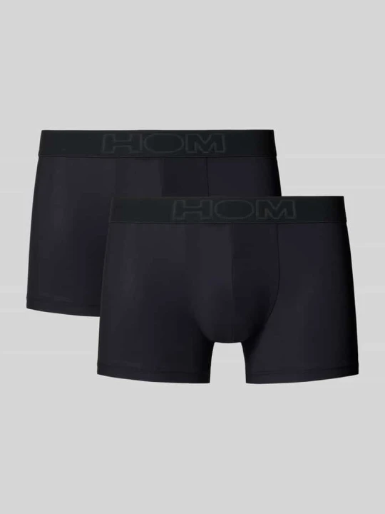 Zdjęcie produktu Bokserki z elastycznym paskiem z logo w zestawie 3 szt. HOM Czarny