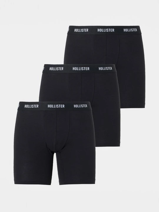 Zdjęcie produktu Bokserki z krótkimi nogawkami Hollister Co. czarny