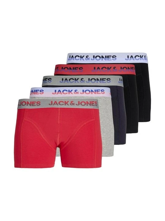 Zdjęcie produktu Bokserki z krótkimi nogawkami Jack&Jones ciemnoczerwony
