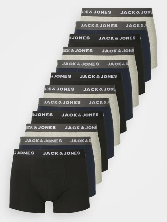 Zdjęcie produktu Bokserki z krótkimi nogawkami Jack&Jones jasnoszary melanż