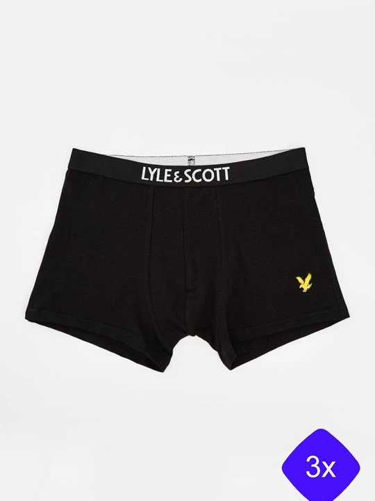Zdjęcie produktu Bokserki z krótkimi nogawkami Lyle & Scott czarny