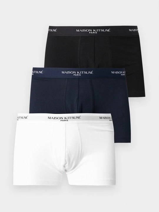 Zdjęcie produktu Bokserki z krótkimi nogawkami Maison Kitsuné czarny