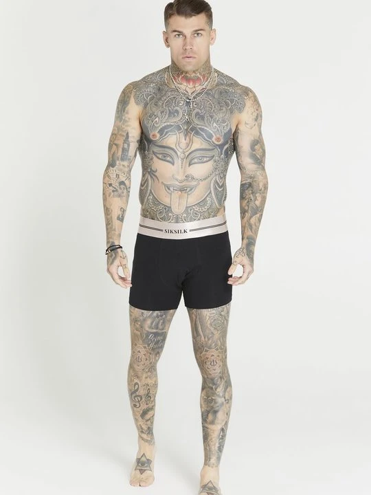 Zdjęcie produktu Bokserki z krótkimi nogawkami SikSilk czarny