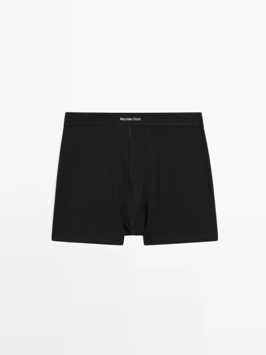 Zdjęcie produktu Bokserki Z Logo W Pasie - Czarny - - Massimo Dutti - Mężczyzna