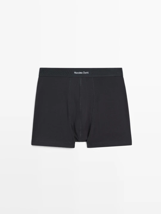 Zdjęcie produktu Bokserki Z Logo W Pasie - Granatowy - Massimo Dutti - Male