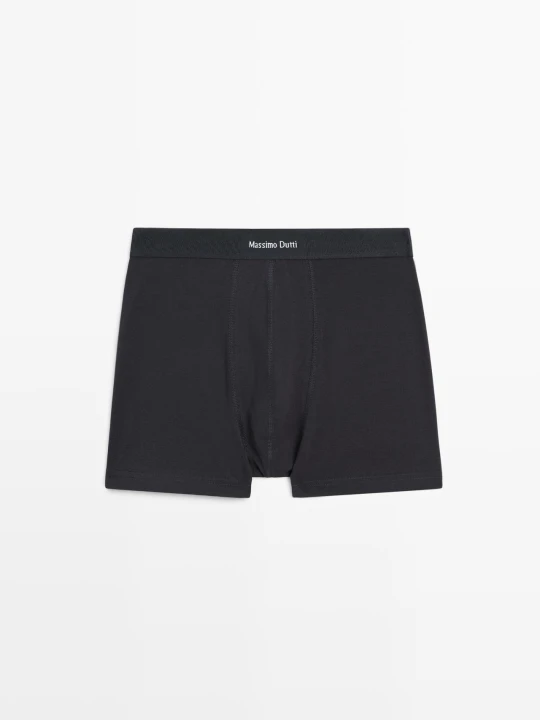 Zdjęcie produktu Bokserki Z Logo W Pasie - Granatowy - - Massimo Dutti - Mężczyzna