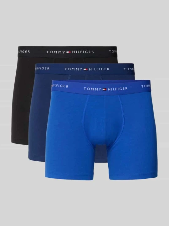 Zdjęcie produktu Spodnie z Mieszanka bawełny w Zestaw 3 szt. Tommy Hilfiger Królewski niebieski
