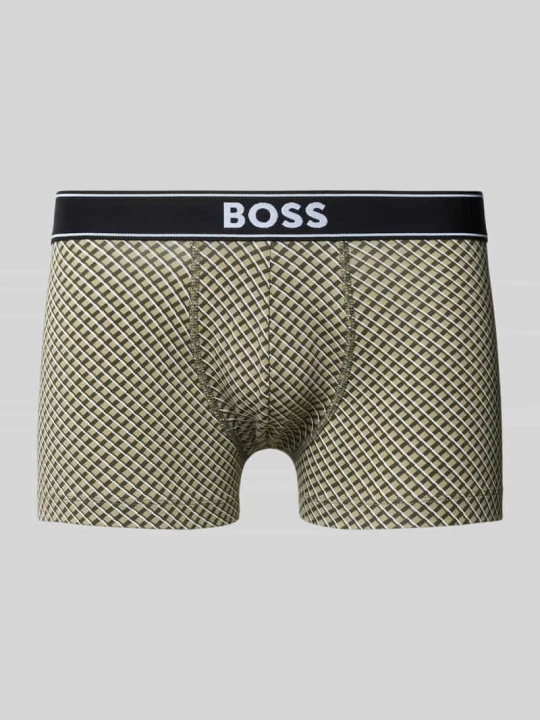 Zdjęcie produktu Bokserki z mieszanki bawełnianej Boss Oliwkowy