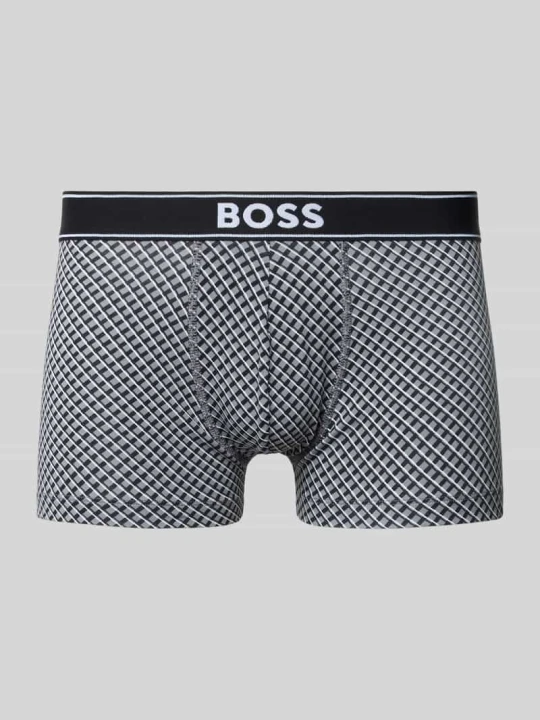 Zdjęcie produktu Bokserki z mieszanki bawełnianej Boss Średnioszary