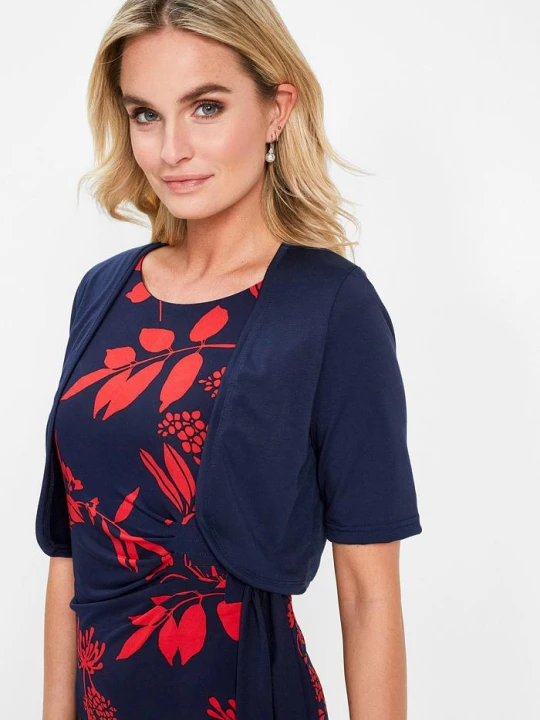 Zdjęcie produktu Bolerko T-shirtowe BonPrix czarny