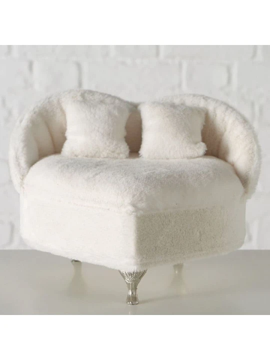 Zdjęcie produktu Boltze Szkatułka "Candy" w kolorze kremowym - 15 x 13 cm rozmiar: onesize