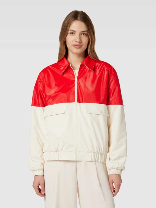Zdjęcie produktu Bomberka dwukolorowa model ‘TERRY’ Tommy Hilfiger Czerwony