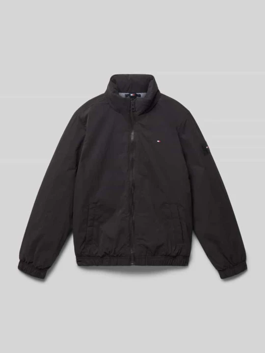 Zdjęcie produktu Bomberka o kroju regular fit z chowanym kapturem Tommy Hilfiger Czarny