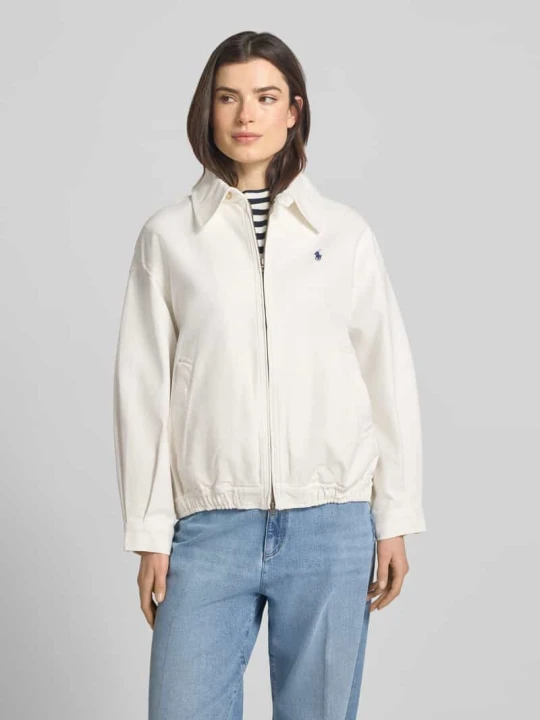 Zdjęcie produktu Bomberka o kroju regular fit z czystej bawełny Polo Ralph Lauren Écru