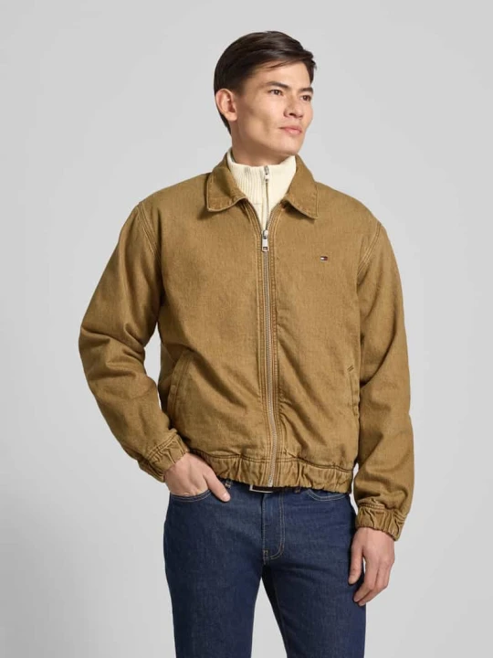 Zdjęcie produktu Bomberka o kroju regular fit z czystej bawełny Tommy Hilfiger Camel