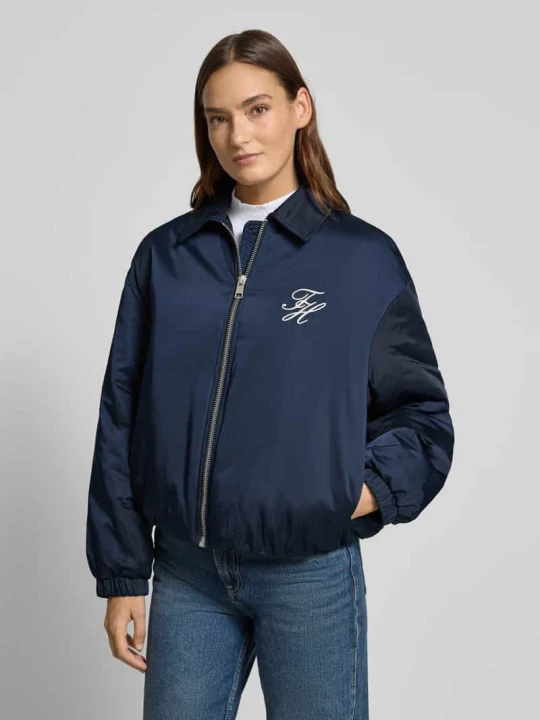 Zdjęcie produktu Bomberka o kroju regular fit z detalem z logo Tommy Hilfiger Granatowy