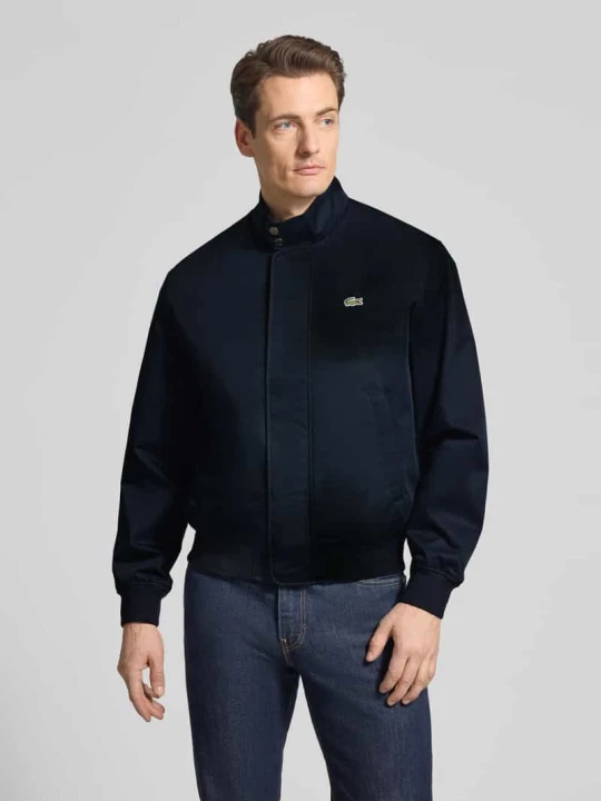 Zdjęcie produktu Krój regular fit bomberka z dodatkiem bawełny model 'HARRINGTON' Lacoste Ciemnoniebieski