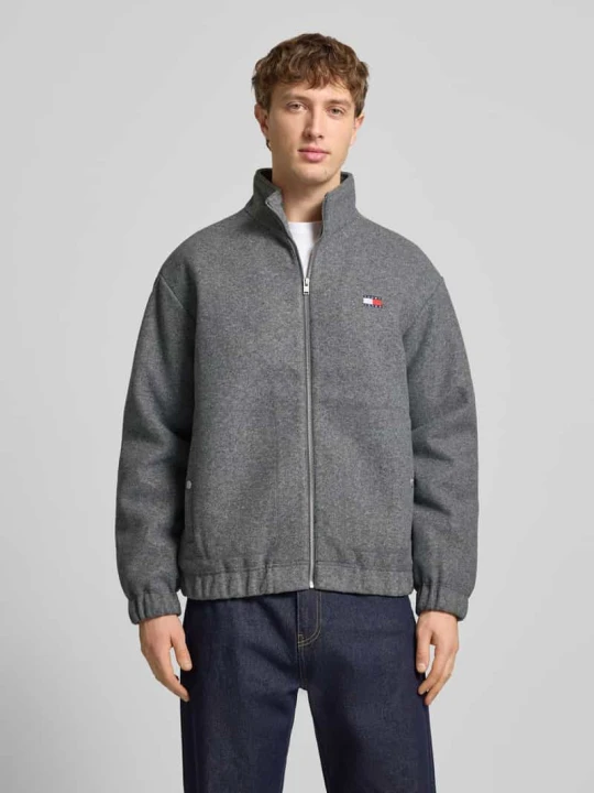Zdjęcie produktu Bomberka o kroju regular fit z dodatkiem wełny Tommy Jeans Średnioszary melanż