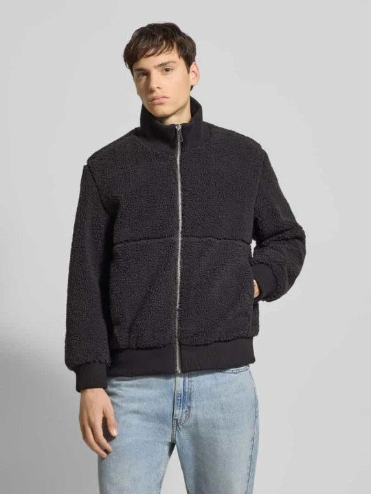 Zdjęcie produktu Bomberka o kroju regular fit z imitacji futra model ‘RAY’ Only & Sons Antracytowy