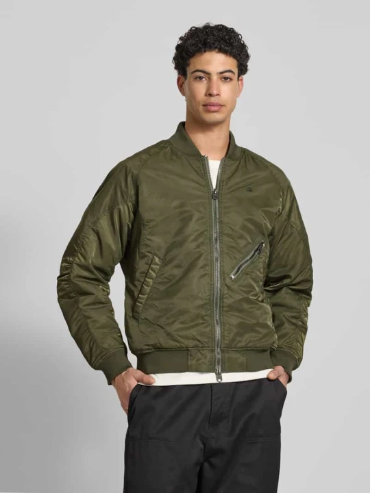 Zdjęcie produktu Kurtka bomberka w kroju regular fit ze stójką G-Star Raw Oliwkowy