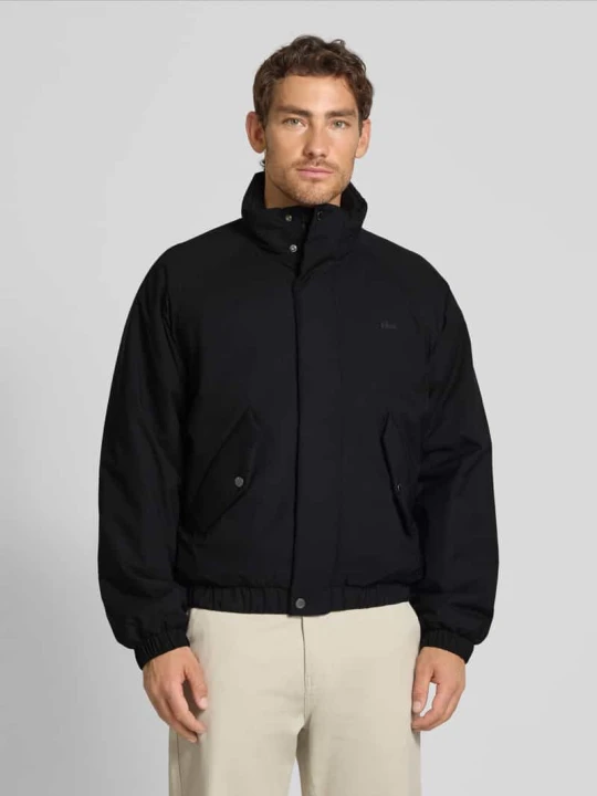 Zdjęcie produktu Bomberka o kroju regular fit ze stójką Lacoste Czarny