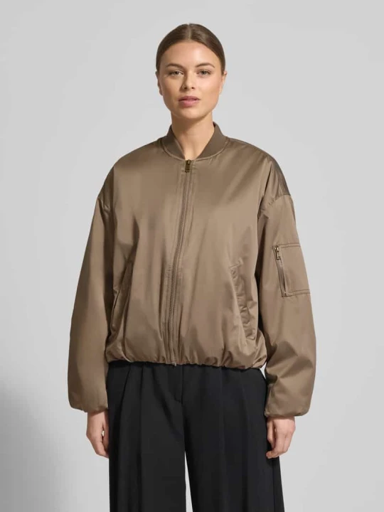 Zdjęcie produktu Bomberka w kroju regular fit ze stójką Model 'Lorraine' Guess Jasnobrązowy