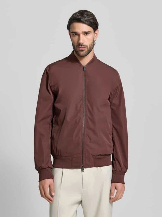 Zdjęcie produktu Kurtka bomber z kołnierzem stójkowym w kroju regular fit, model 'Rapid' CINQUE Bordowy