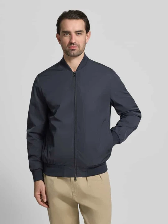 Zdjęcie produktu Kurtka bomber z kołnierzem stójkowym w kroju regular fit, model 'Rapid' CINQUE Granatowy