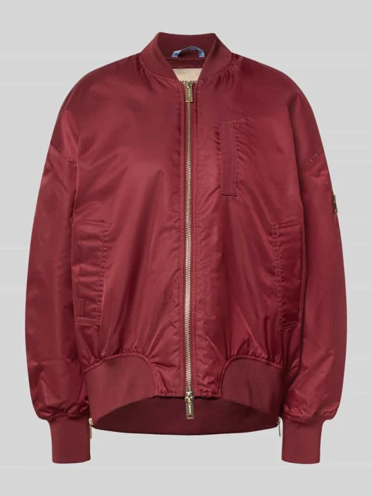 Zdjęcie produktu bomberka o kroju relaxed fit ze stójką model 'Ruby' MOS MOSH Bordowy