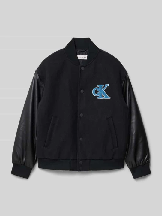 Zdjęcie produktu Bomberka z aplikacją z logo model ‘VARSITY’ Calvin Klein Jeans Czarny