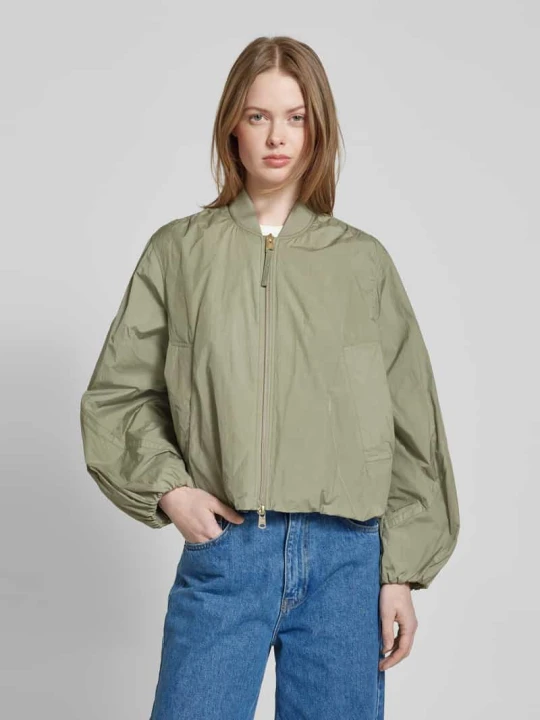 Zdjęcie produktu Bomberka z dwustronnym zamkiem błyskawicznym model ‘JOAN’ BEAUMONT Khaki
