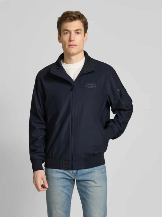 Zdjęcie produktu Bomberka z nadrukiem z logo model ‘Williston’ ORIGINAL BOMBERS Granatowy