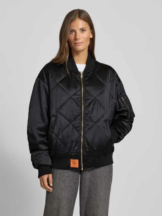 Zdjęcie produktu Kurtka bomber z naszywką z logo ORIGINAL BOMBERS Czarny