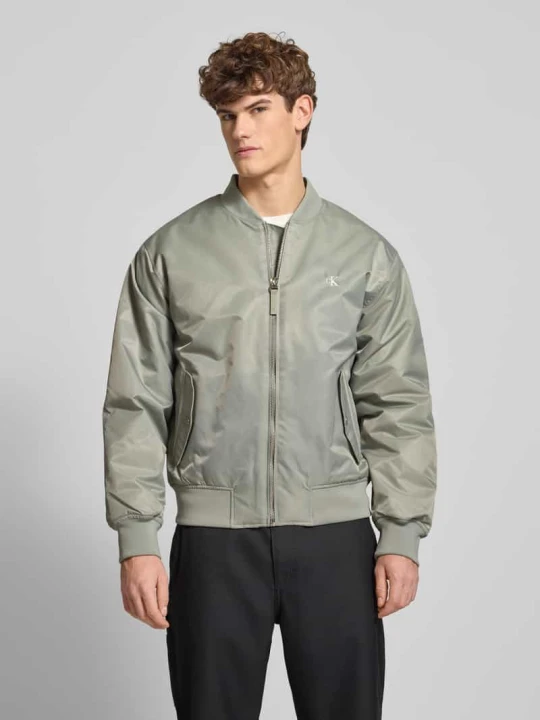 Zdjęcie produktu Bomberka z wyhaftowanym logo Calvin Klein Jeans Limonkowy