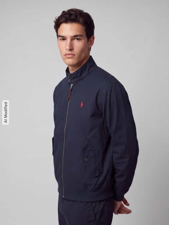 Zdjęcie produktu Bomberka z wyhaftowanym logo Polo Ralph Lauren Niebieski
