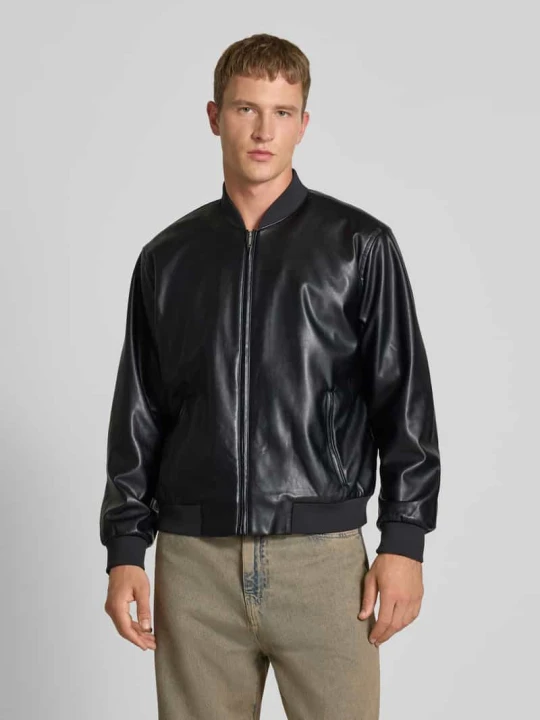 Zdjęcie produktu Bomberka ze stójką Calvin Klein Jeans Czarny