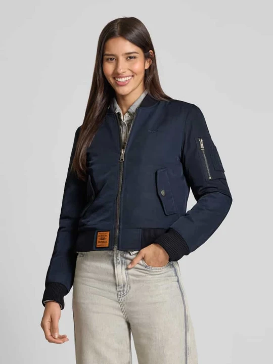 Zdjęcie produktu Bomberka z naszywką z logo ORIGINAL BOMBERS Granatowy