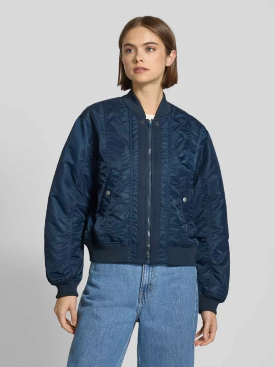 Zdjęcie produktu Bomberka ze stójką i wpuszczanymi kieszeniami G-Star Raw Ciemnoniebieski