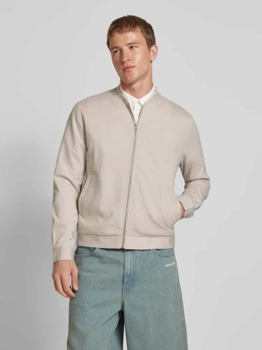 Zdjęcie produktu Bluza rozpinana ze stójką model ‘MARK’ Only & Sons Złamany biały