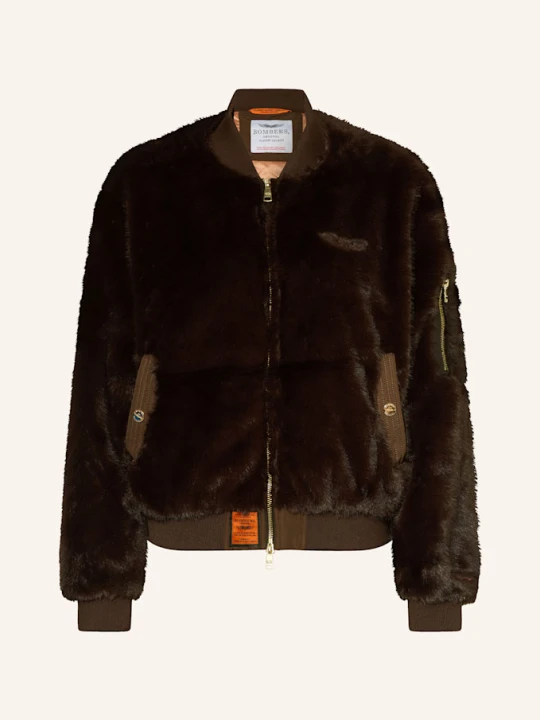 Zdjęcie produktu Bombers Original Kurtka Ze Sztucznego Futra braun CIEMNOBRĄZOWY