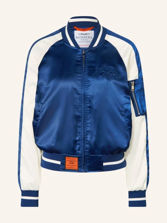 Zdjęcie produktu Bombers Original Satynowa Kurtka blau