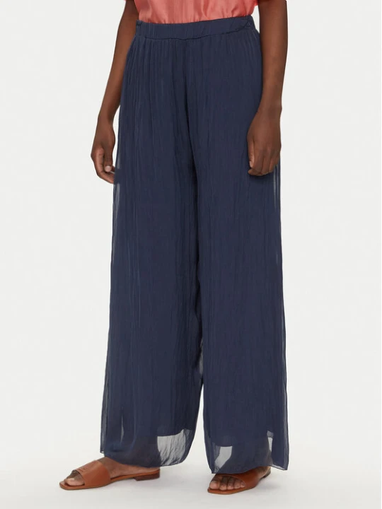 Zdjęcie produktu Bomboogie Spodnie palazzo PW8992TSET5 Granatowy Relaxed Fit
