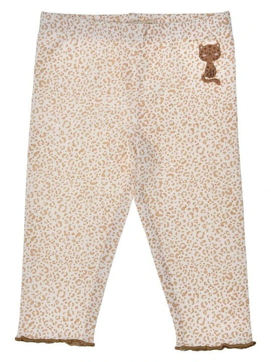 Zdjęcie produktu Bondi Legginsy "Leoallover" w kolorze beżowym rozmiar: 86