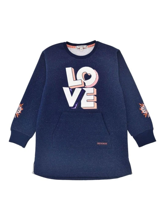 Zdjęcie produktu Bondi Sukienka "Love" w kolorze granatowym rozmiar: 152