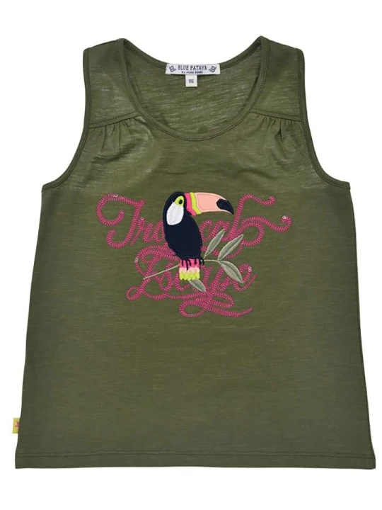 Zdjęcie produktu Bondi Top "Tropical" w kolorze khaki rozmiar: 128
