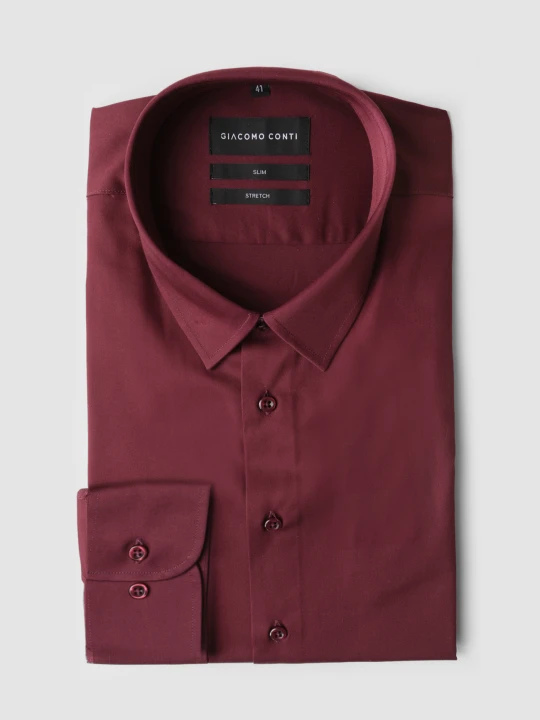 Zdjęcie produktu Bordowa koszula SIMONE 01421A55GSA Giacomo Conti